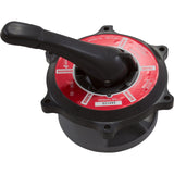 Lid Assy, Praher ABS Top/Side Mount Valves, 1-1/2", Blk, 60gpm : E-50-S1B