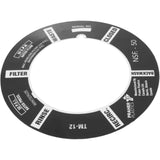 Decal, Praher ABS 1-1/2" Top Mount Valve : E5-T1