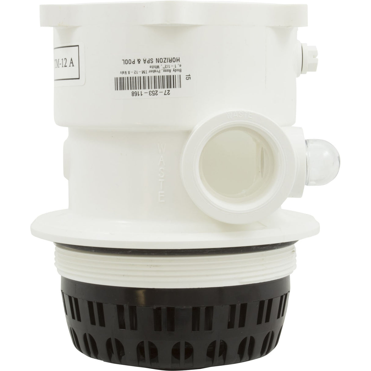 Body Assembly, Praher TM-12-A Valve, 1-1/2", White : E55-T12A