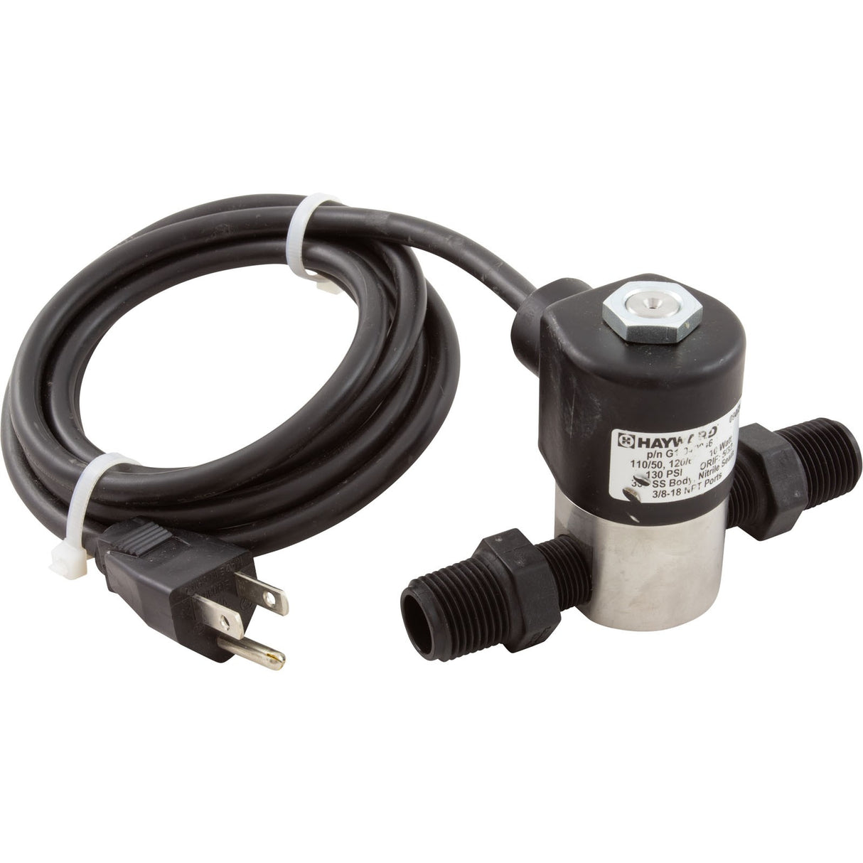 Valve-Stainless, 110 Vac, 3/8" : AC018