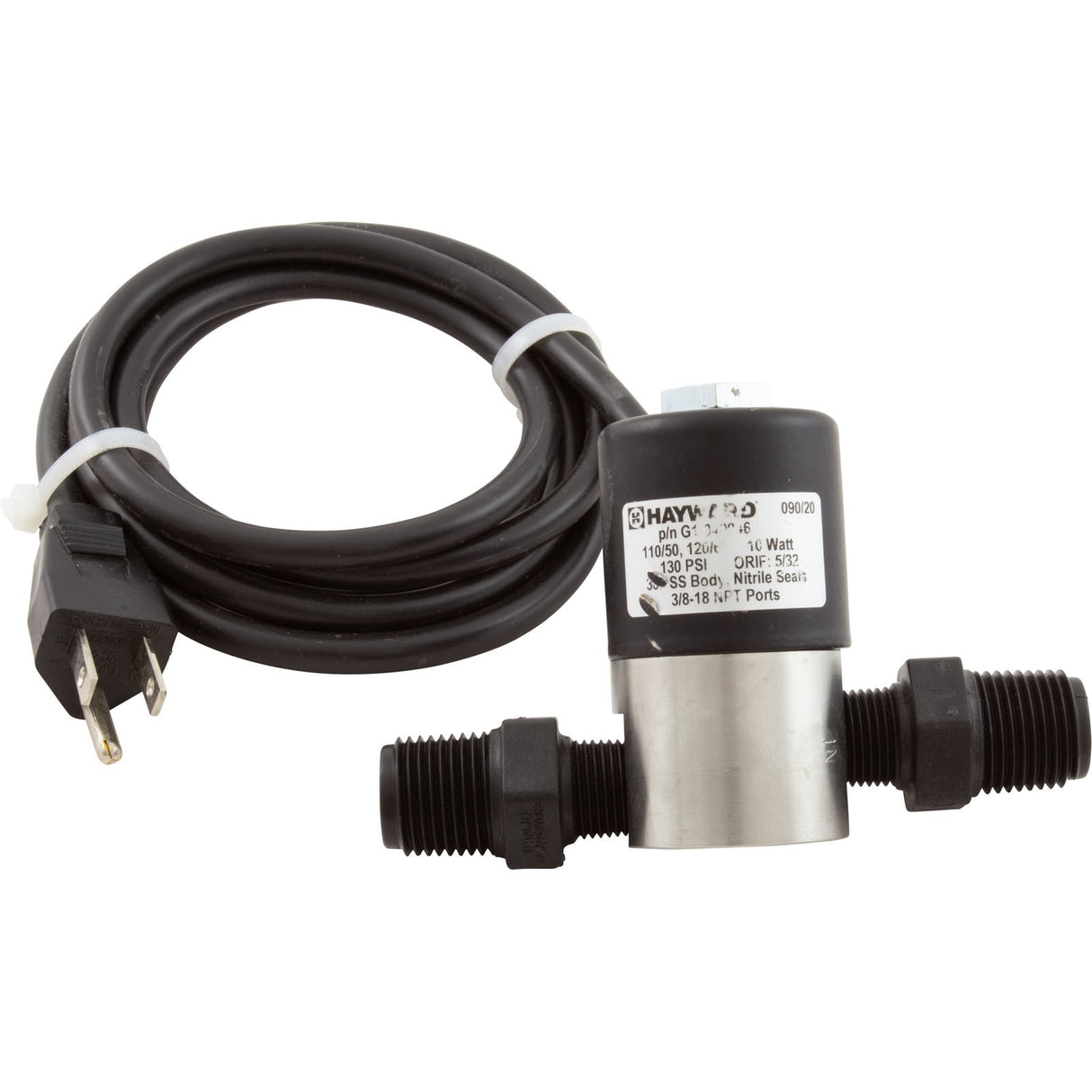 Valve-Stainless, 110 Vac, 3/8" : AC018