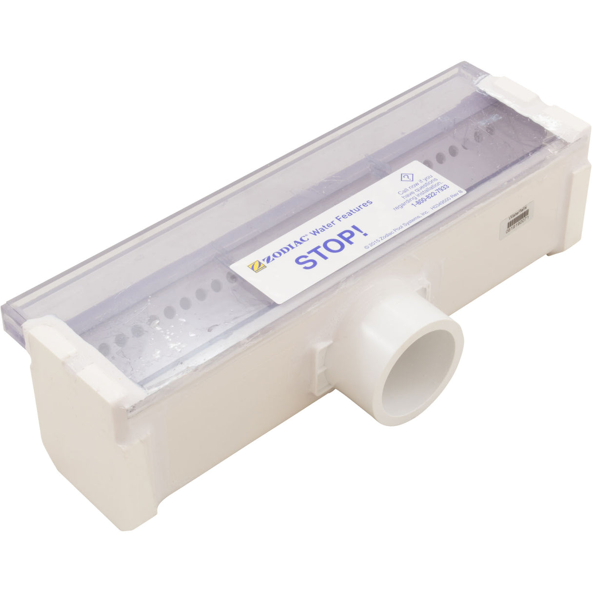 Jandy Pro Series 1Ft Sheer Descent, Clear 1" Standard Lip, : 1101C - Zodiac - 738919070790 - PartsForSpas.com