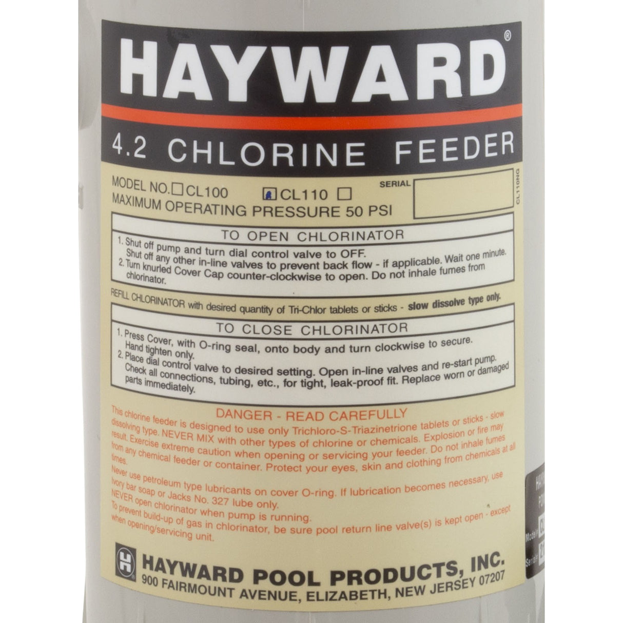 Auto Chlorine Feeder -4.2- Abg : CL110ABG