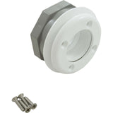 Wall Fitting, Waterway, Vinyl, 1-1/2"s Combo Nut, White : 400-9060B