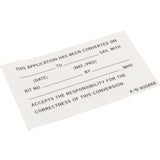 Decal-Gas Conversiondata : 900866