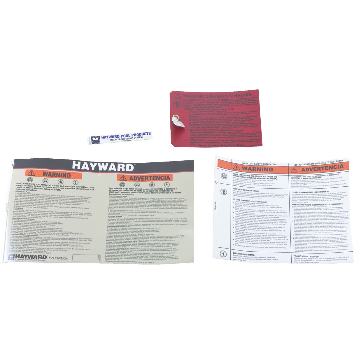 Label Pack, Hayward Pro-Grid/Swim-Clear : DEX2420LA6PAK