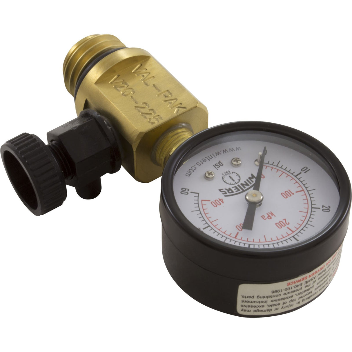 Pressure Gauge/Air Relief, FNS Plus, Val-Pak, Generic : V20-225
