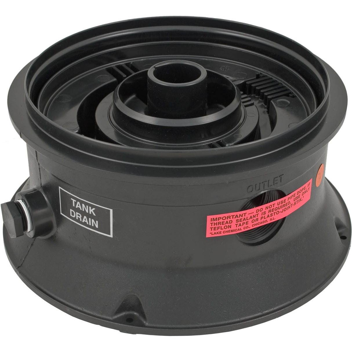 Tank Base, Pentair Sta-Rite PosiFlo/DE Separation, w/Plugs : WC104-78P