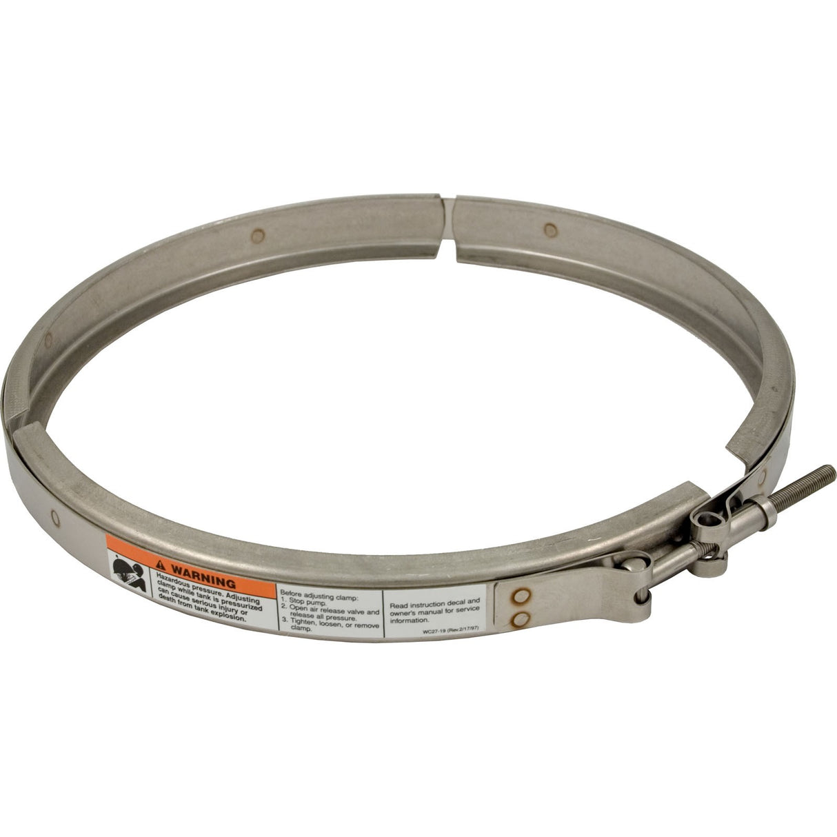Clamp Ring, Pentair Sta-Rite PosiFloII, w/o Nut, Bottom : 25010-9100