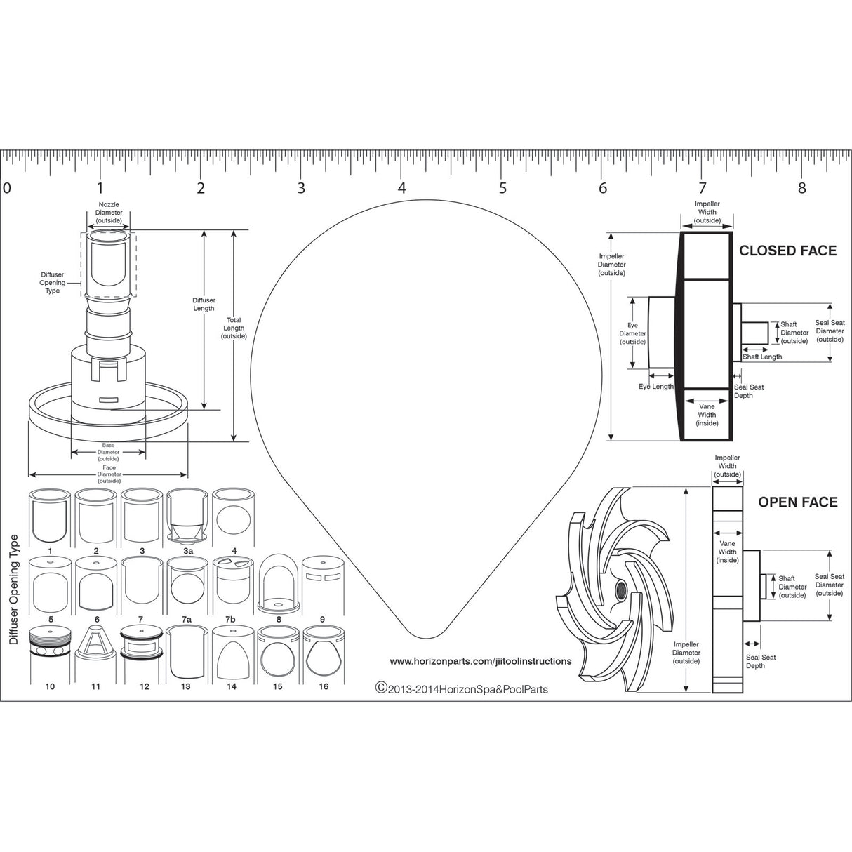 Horizon Jet Internal and Impeller Tool : 12-999-1002 - Horizon Spa & Pool Parts - 12-999-1002 - PartsForSpas.com