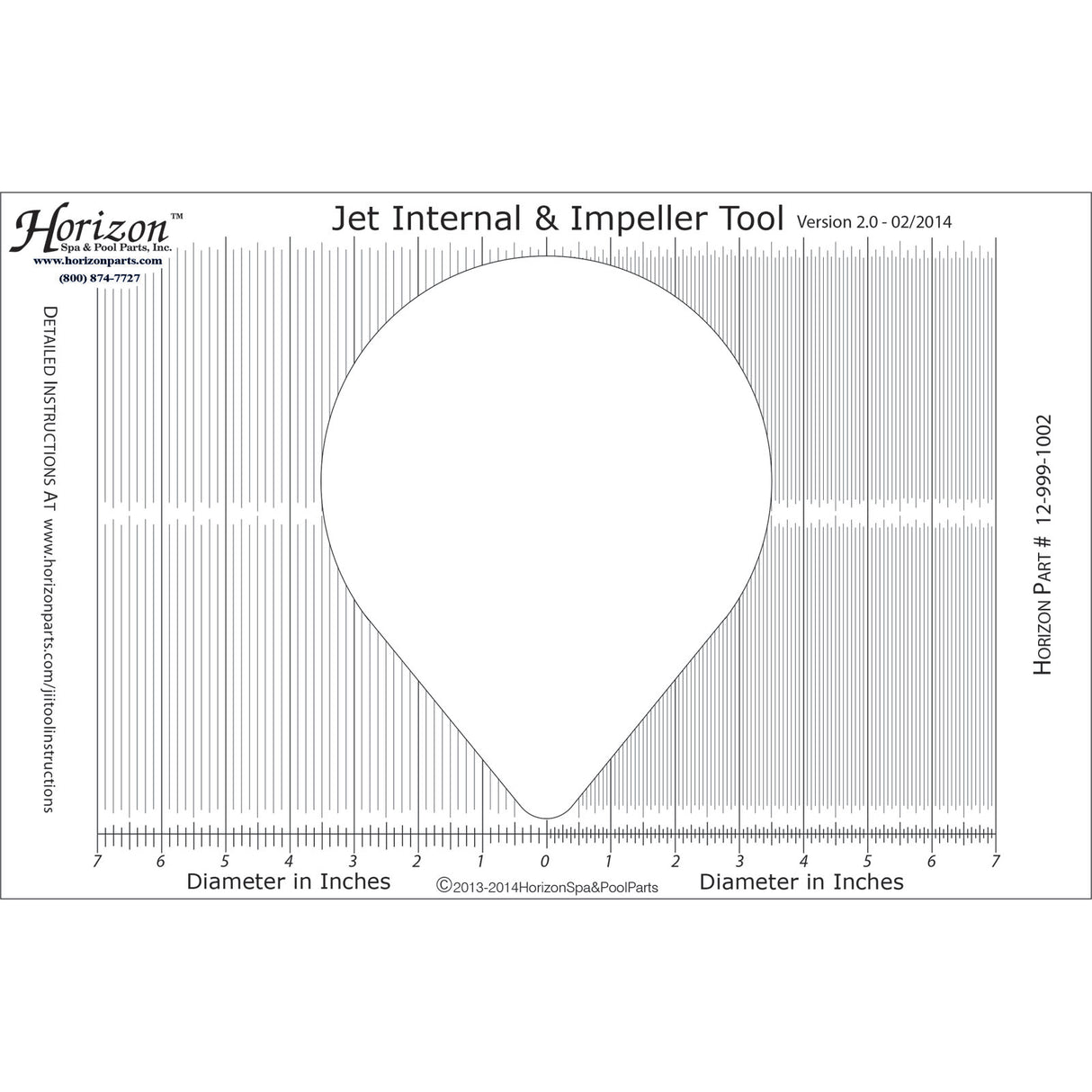 Horizon Jet Internal and Impeller Tool : 12-999-1002 - Horizon Spa & Pool Parts - 12-999-1002 - PartsForSpas.com