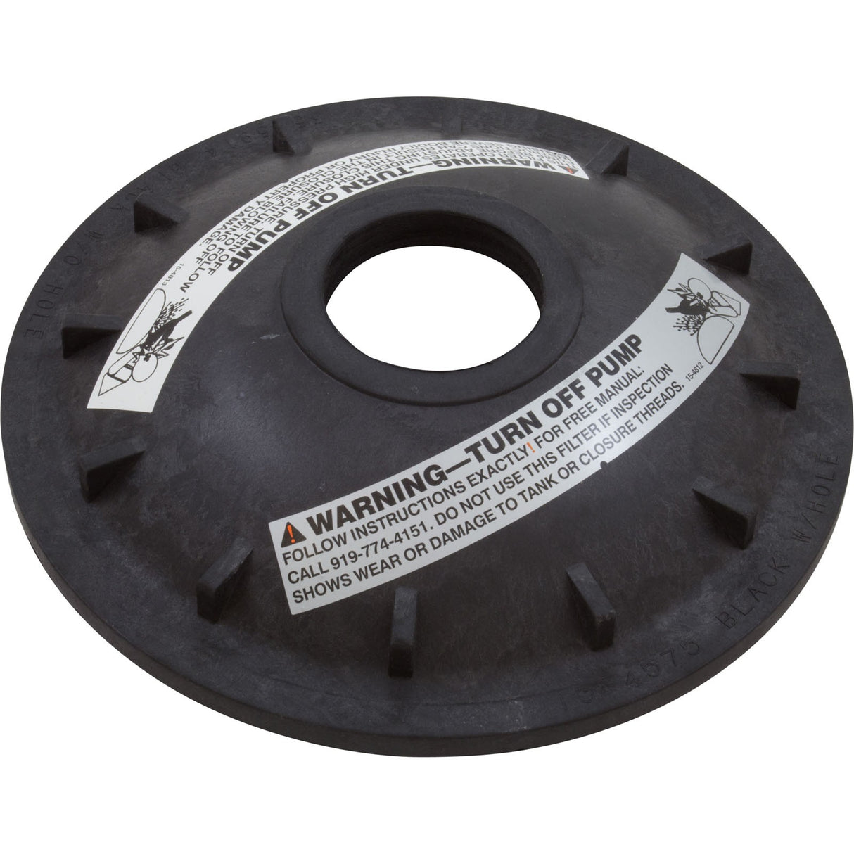 Tank Lid, Pentair, TR100C/TR140C/Triton C3, 8-1/2", Btr Thd : 154575