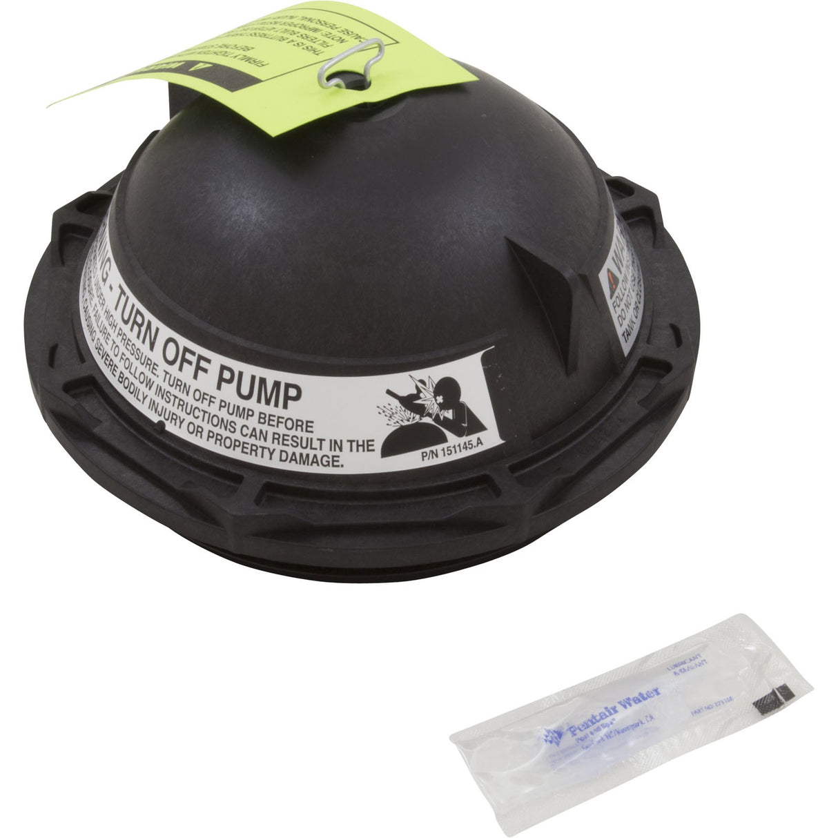 Tank Lid, Pentair PacFab Triton II, 6", w/ O-Ring, Black : 152519Z