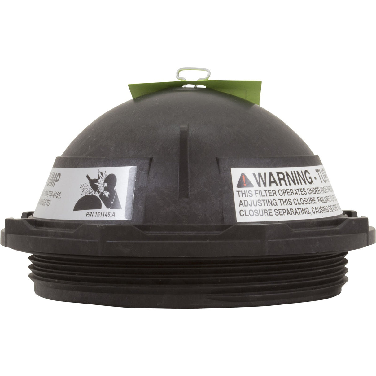 Tank Lid, Pentair PacFab Triton II, 6", w/ O-Ring, Black : 152519Z