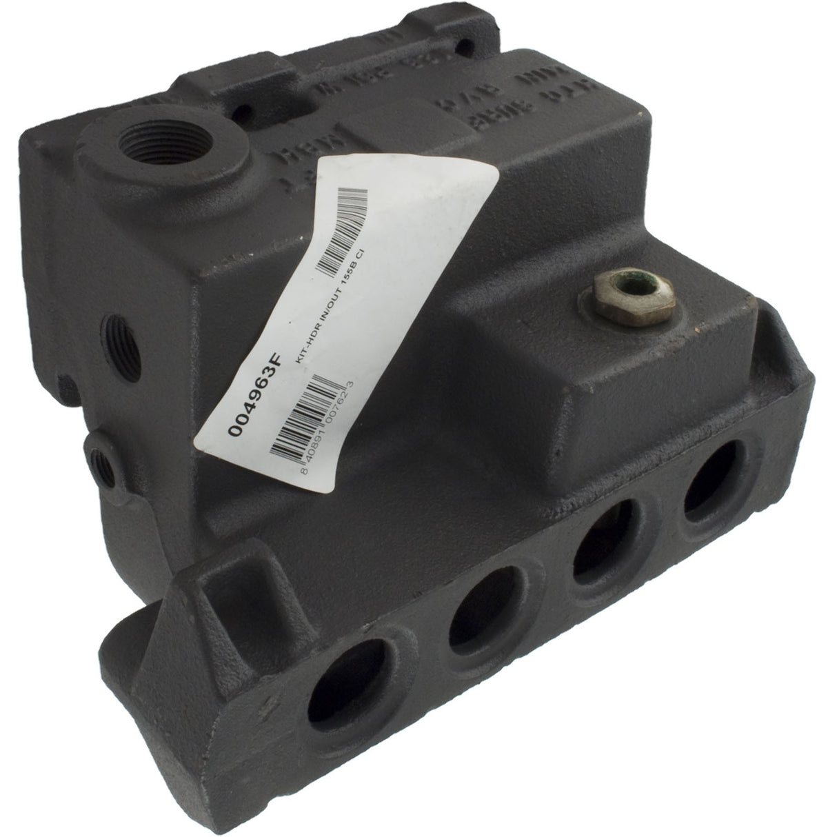 Inlet/Outlet Header, Raypak 155B/155C, Cast Iron : 004963F