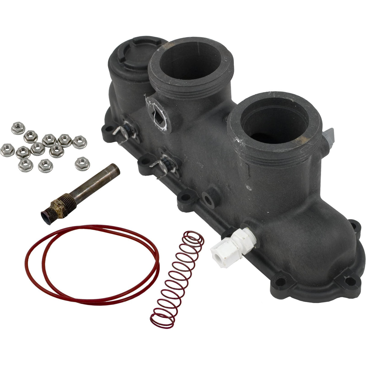 Inlet/Outlet Header, Raypak 185/207A/206A/R185A/R185B : 006827F