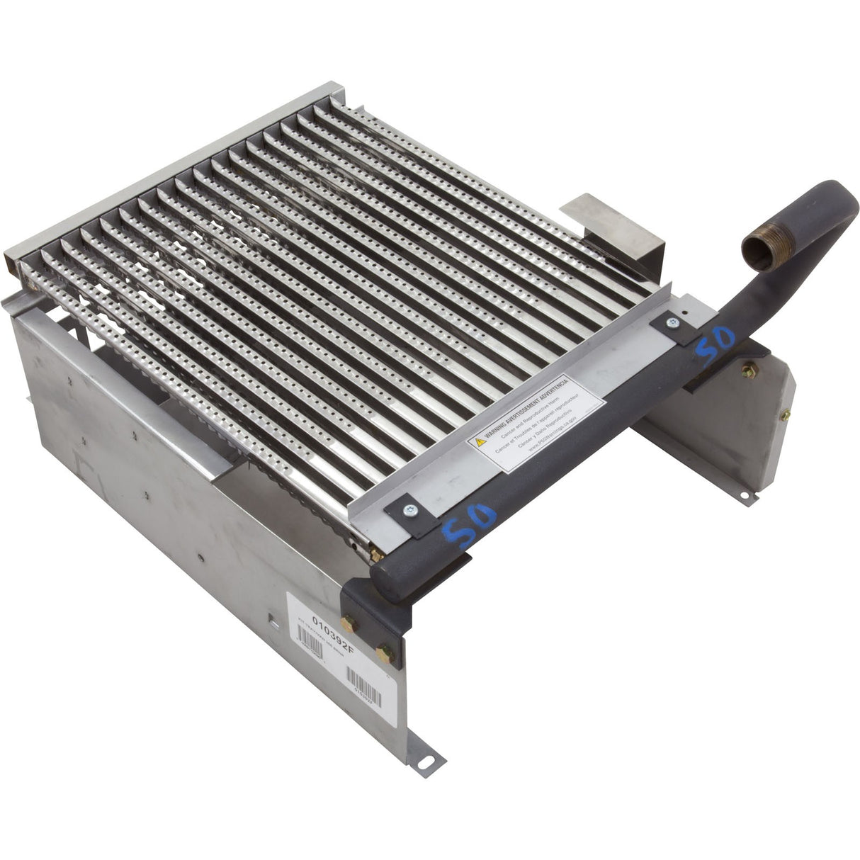 Burner Tray, Raypak Model 266A, with Burner, Sea Level : 010392F