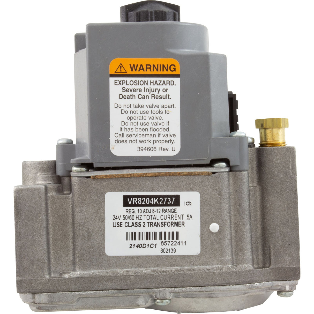 Combination Gas Valve, Raypak 106A/156A, Propane : 014868F