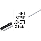 Light Strip, PAL LED, 2ft, w/Diffuser Lens, 65ft Cord : 42-PLOF-RGB-060