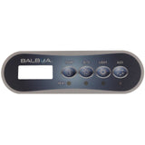 Overlay, Balboa TP200T, Temp/Jets/Light/Aux : 17325