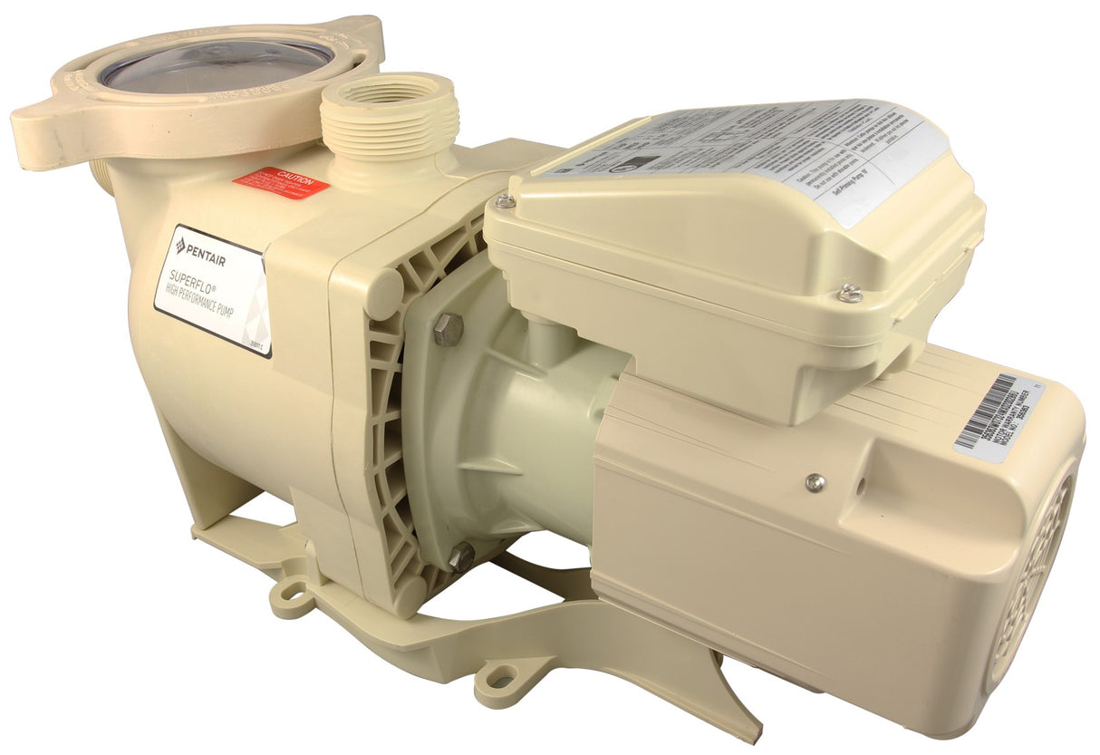 Pump, Pentair SuperFlo DOE, 1.1hp, 1-Spd, 115v/208v-230v, TEFC : 348190