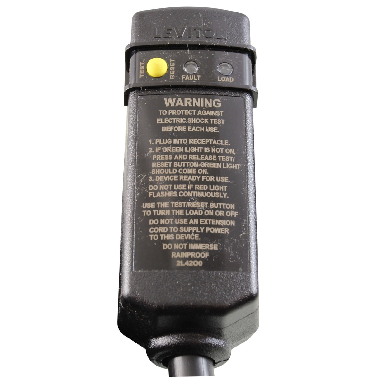 In-Line GFCI, 20A, 115v, 15 foot Cord, Indoor/Outdoor : 30-0062B-K