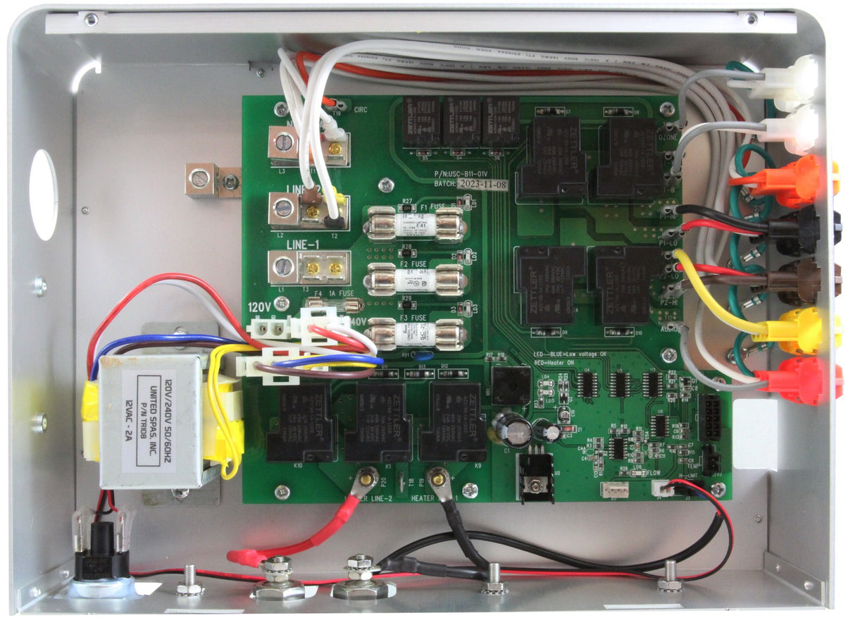 Control, United Spa Controls C5B, 4kW, w/T7S, Pressure Switch : CB117P