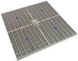 Drain Cover Only, Aquastar, Flat, 24" Square (4x12) , Lt Gry, VGB : 24NF103