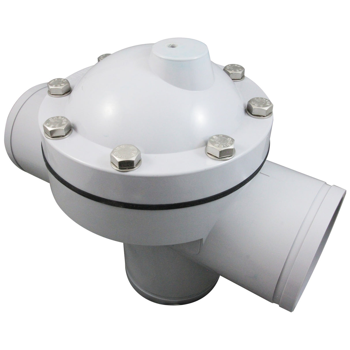 Backwash Valve, Paragon Stark 3-Way, 6", w/o Flanges, Gray : V3-06A