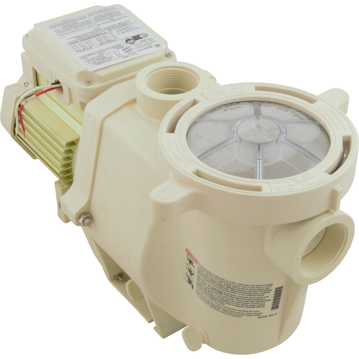 Pump, Pentair WhisperFlo, 1.5hp, 208-230/460v, 3-Phase, SD : 011642