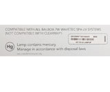 UV Replacement Lamp Kit, 7W, Wavetec/Wavezone : 54906