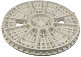 Skimmer Lid, Pentair Bermuda, 9-3/16"od, White : 516215Z