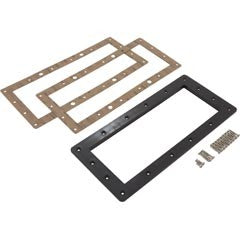 Skimmer Faceplate, Pentair/PacFab Bermuda, Wide Mouth, Black : 516318