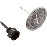 Thermometer, Pentair, In-Line Nylon Wall, 30-130 Deg, 1/2"mpt : SL1DW
