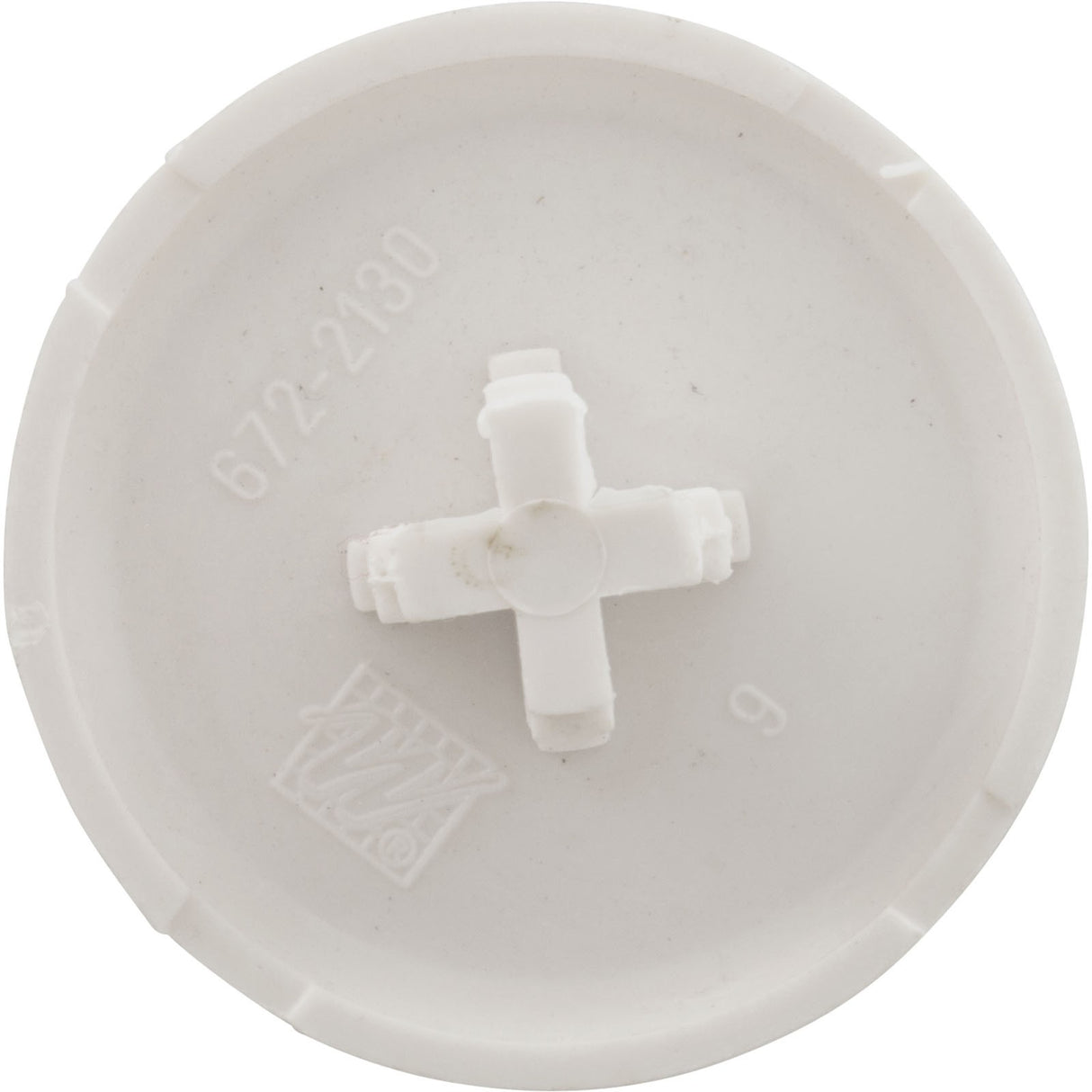 Air Injector Cap, WW, Low Profile, 1-3/4"fd, White : 672-2130