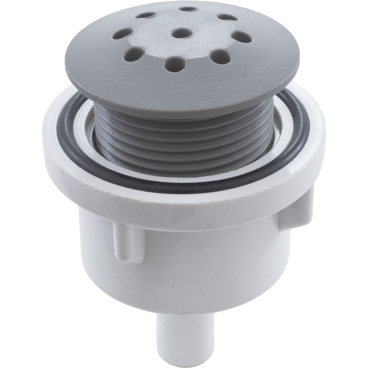 Air Injector, WW, Top Flo, 3/8"b, Straight Body, Gray : 670-2297