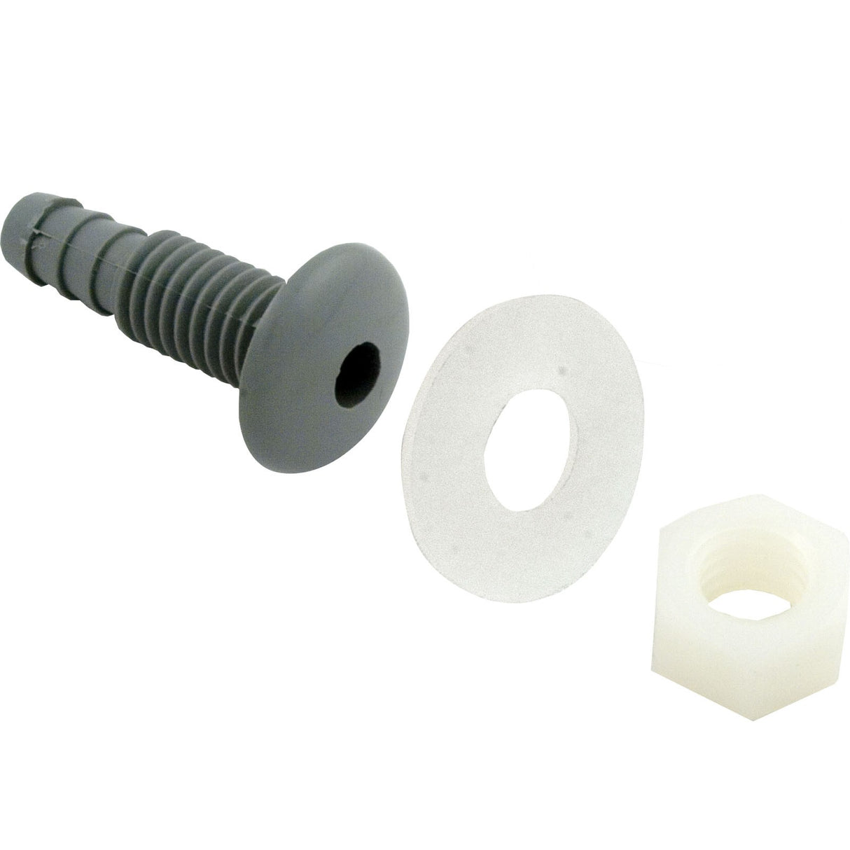 Air Injector, Waterway, Button, 1/4" Barb, Gray : 670-2137