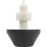 Air Button, Tecmark, Raised Cone, 7/8"hs, 2-3/4"fd, Brown : PT1-3130-02