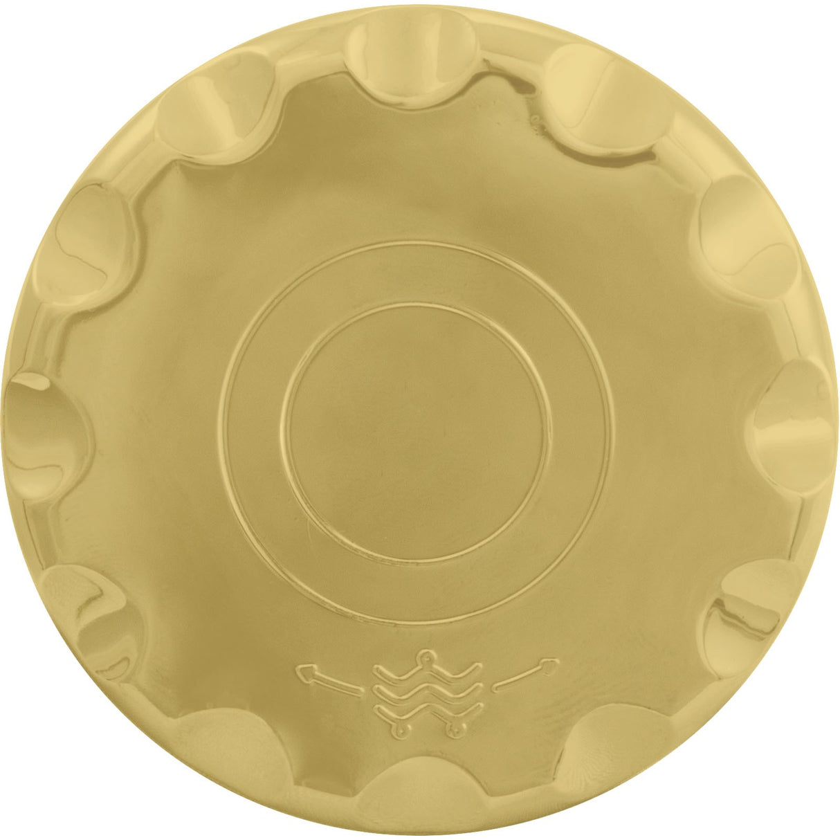 Hydrabaths Air Control Knob, Polished Brass : 200515