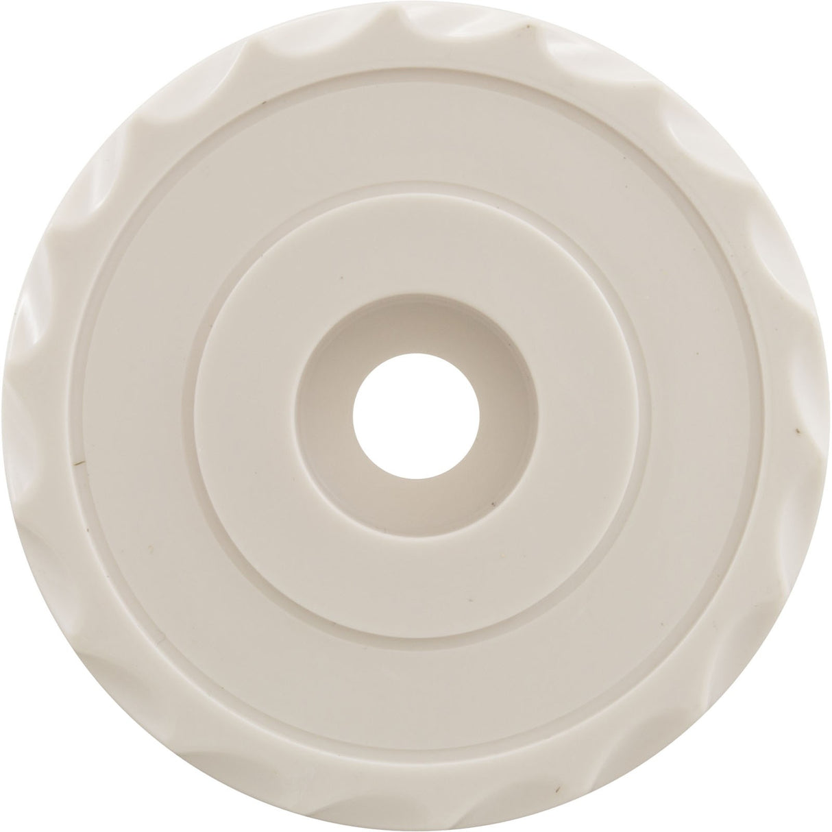Knob, Waterway, F.A.S., 1" Scalloped, White : 662-3010