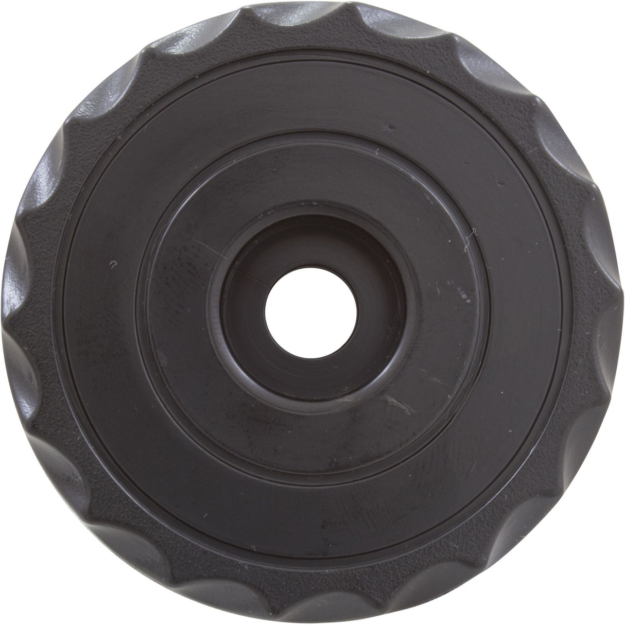 Knob, Waterway, F.A.S., 1" Scalloped, Black : 662-3011