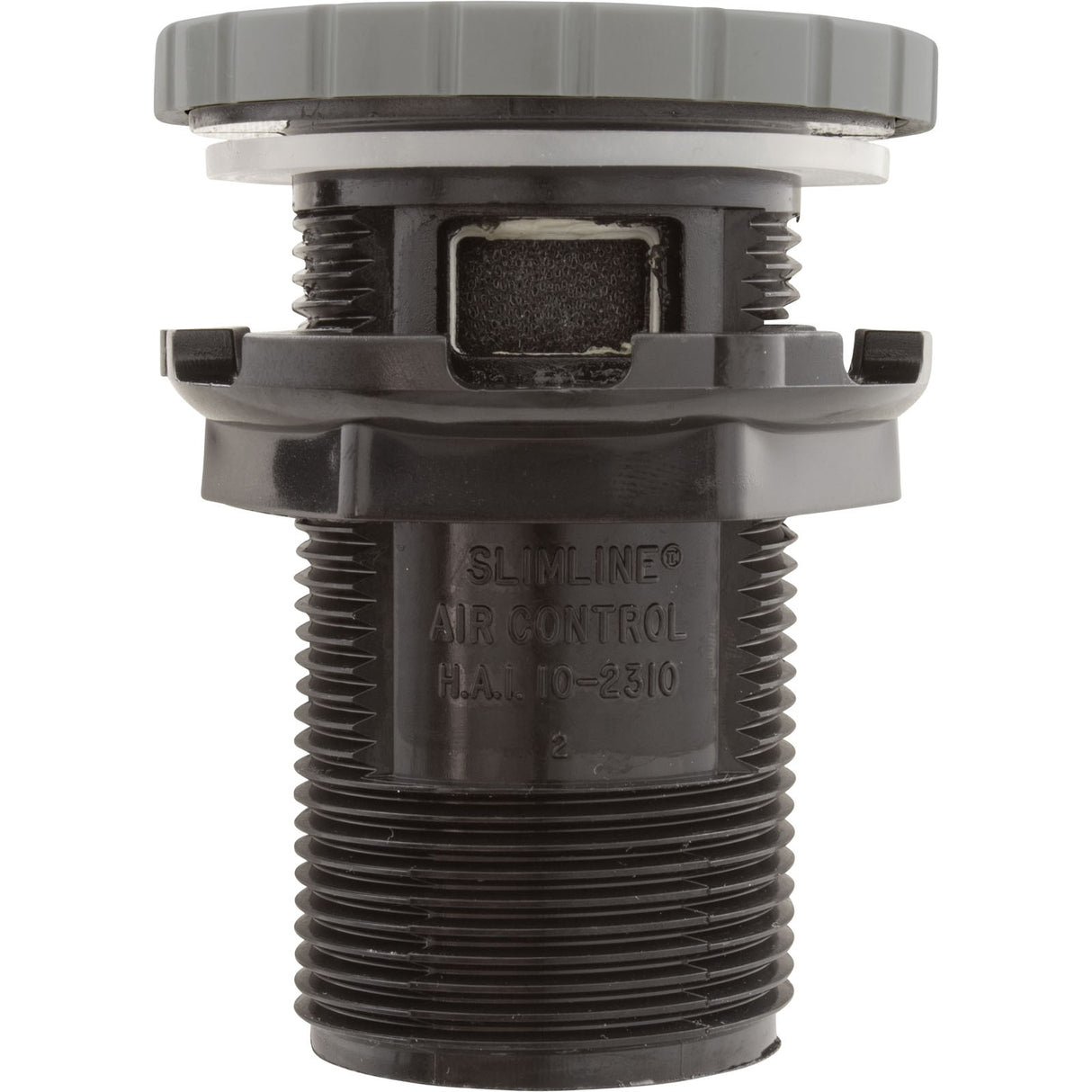 Air Ctrl, BWG/HAI Slimline, 1-3/4"hs, 2-1/2"fd, Nchd, Gry, 1" : 10-2310GRY
