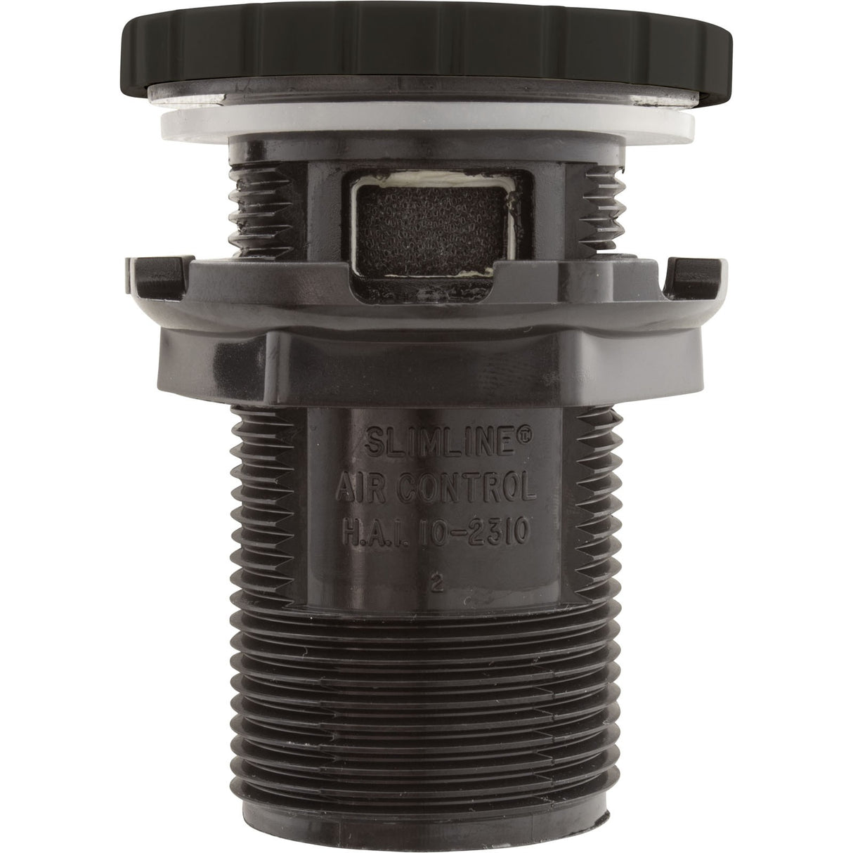 Air Ctrl, BWG/HAI Slimline, 1-3/4"hs, 2-1/2"fd, Nchd, Blk, 1" : 10-2310BLACK