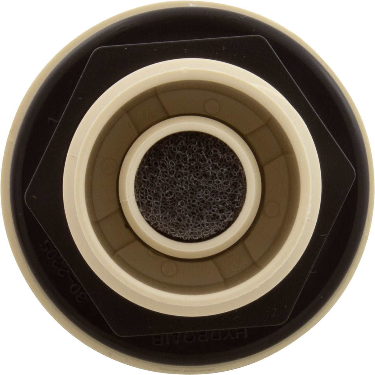 Air Ctrl, BWG/HAI Mini, 1-1/8"hs, 1-11/16"fd, Crescent, Bone, 1/2" : 10-2200BON