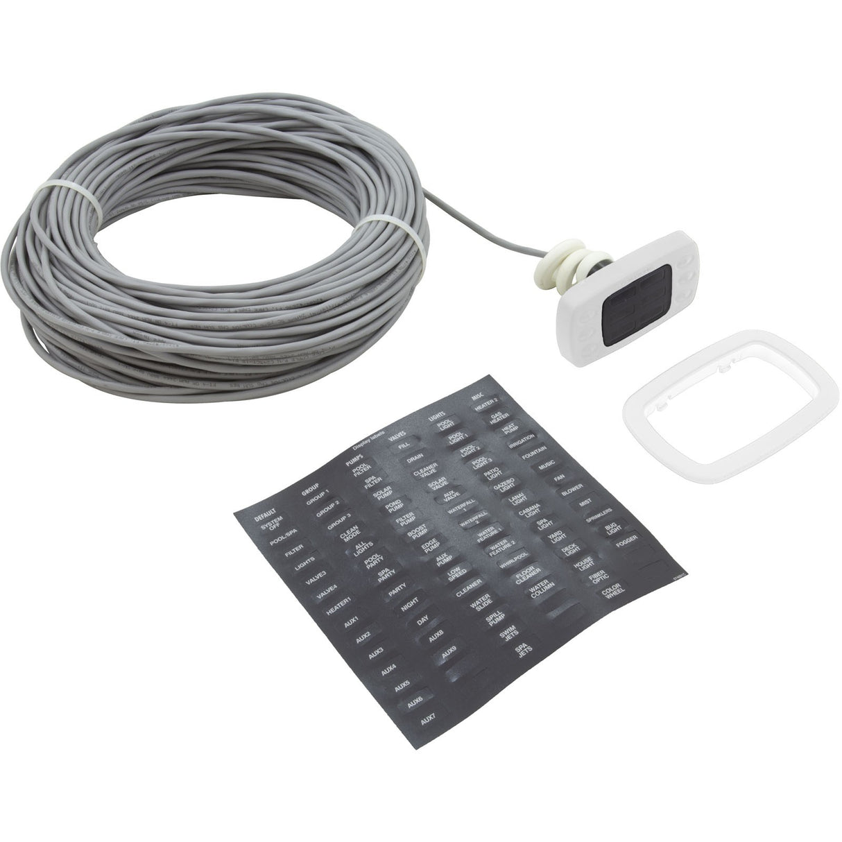 Remote-Wired, 6 Button, Spaside, White : AQL-SS-6B-W