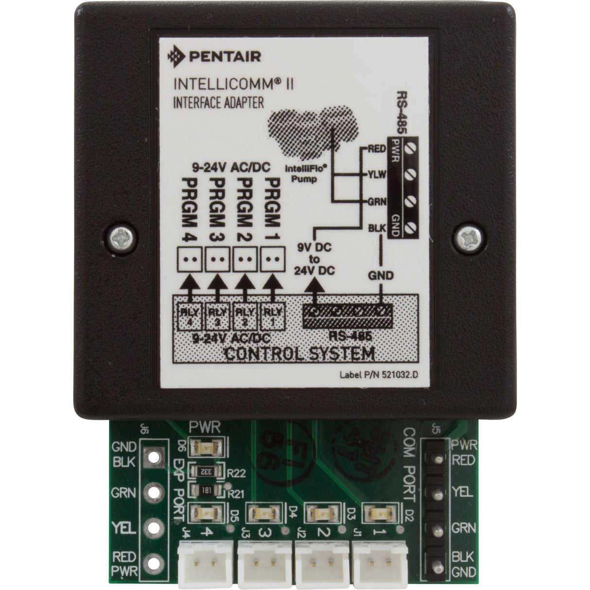 Adapter, Interface, Pentair IntelliPro/IntelliFlo : 521109