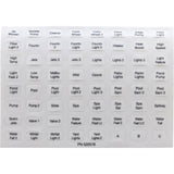 Label, Pentair, EasyTouch, Indoor Control Panel, Set of 10 : 520658