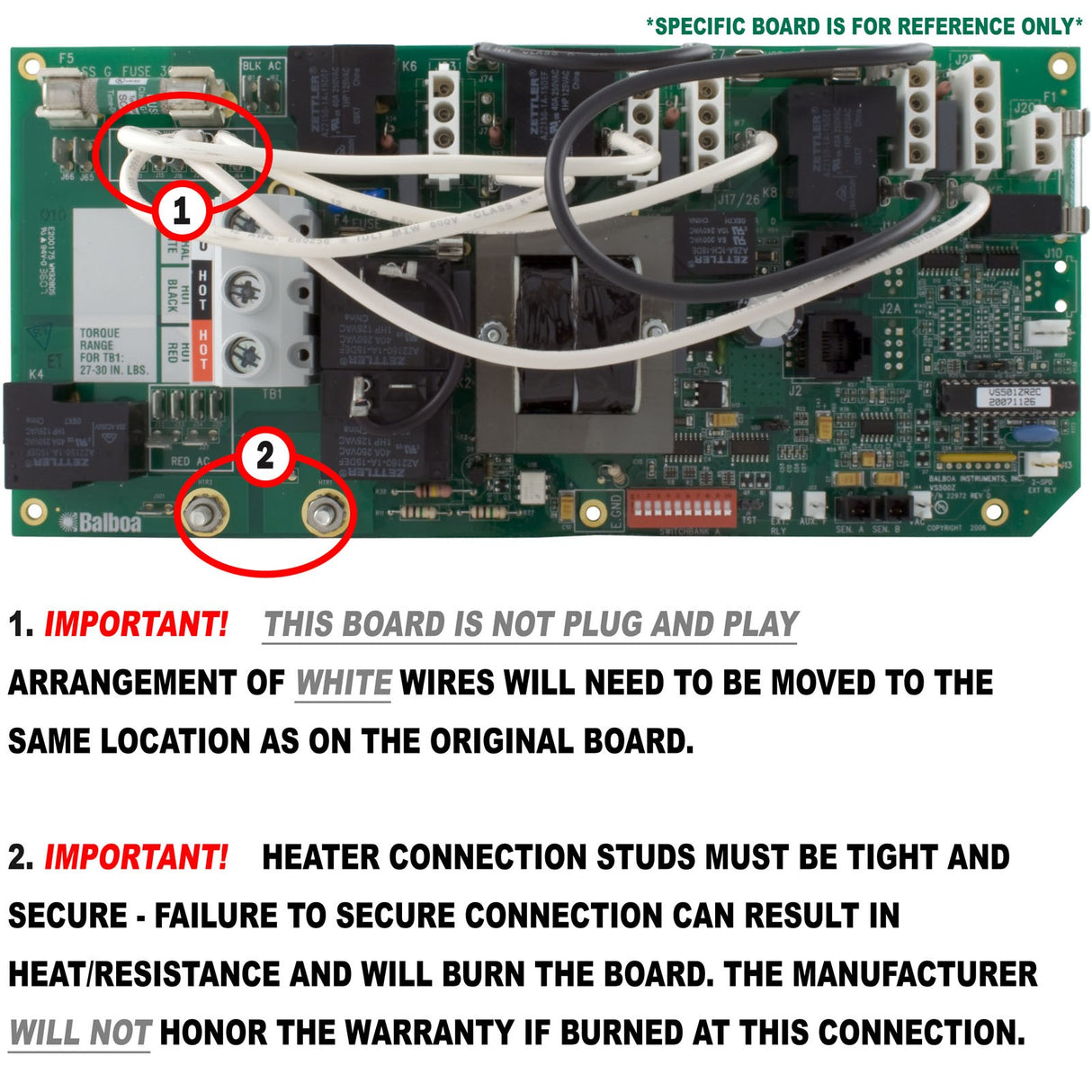 PCB, Balboa VS504SZ, 54638-01 : 54638-01