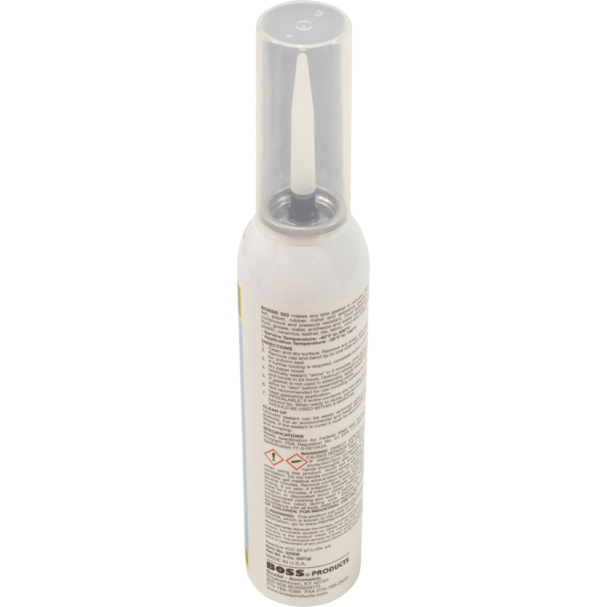 Silicone, Boss Hi-temp Gasket maker, 8oz, Can, Blue : 01304BL01