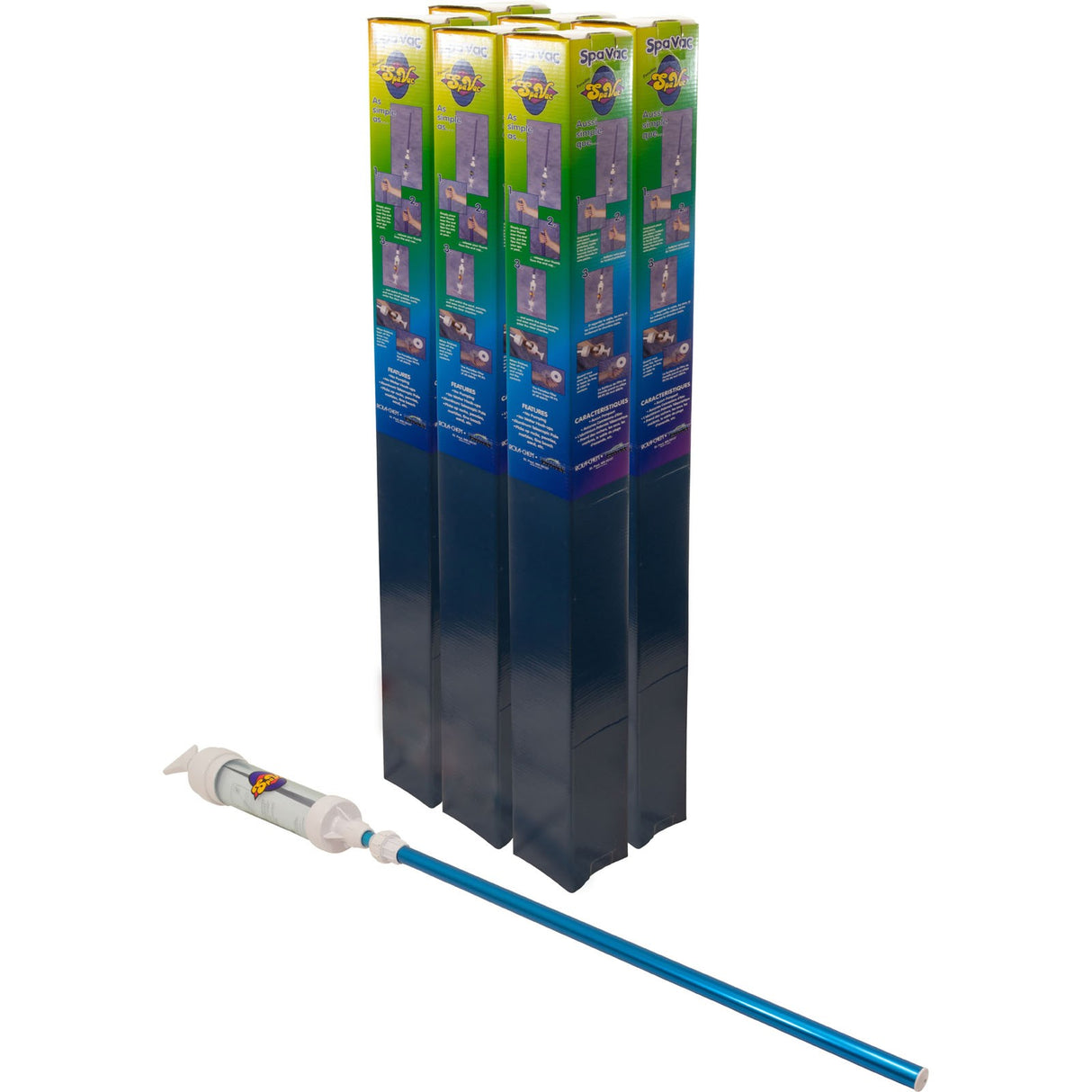 Paradise Spa Vac, 6 Pack Single Boxed Case, Rola-Chem, 7ft : NPSV6